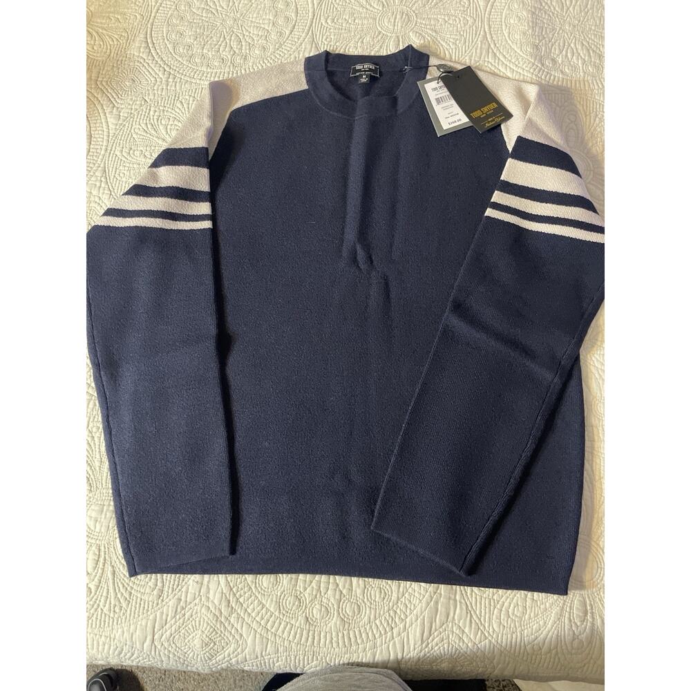 Todd Snyder Merino Ski Sweater Navy Medium – $268 MSRP – Italian Yarn